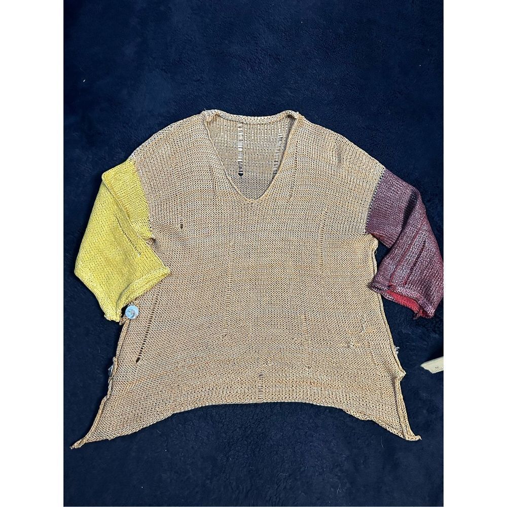 Skifo Knit Loose Fit Womens Sweater Sz L/XL Luxury B9 Multicolor